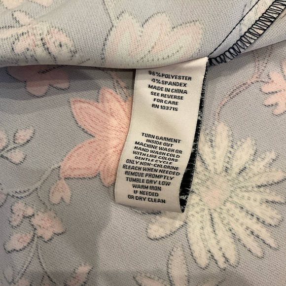 NWT Nanette Lepore Fit & Flare Midi Dress Floral Print Belted with Pockets Sz 2 - Picture 14 of 15